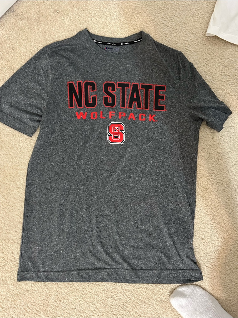 Champion NC State Wolfpack Gray Short-Sleeve Tee